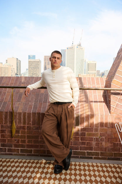 Josh Baggy Pant Choc