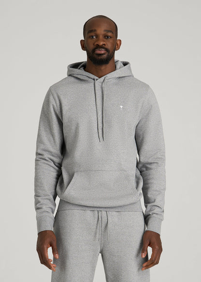 Core Motion Fleece Popover Hoodie for Tall Men in Heathered Grey