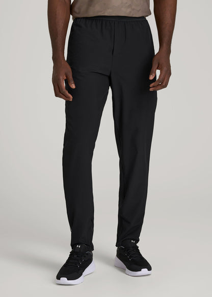 Featherweight Running Pants for Tall Men in Black