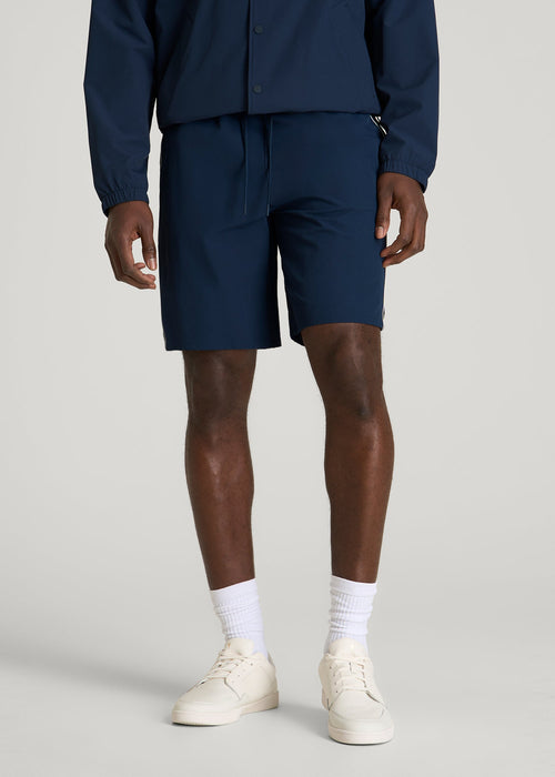 Flex Nylon Short for Tall Men in Navy Blue