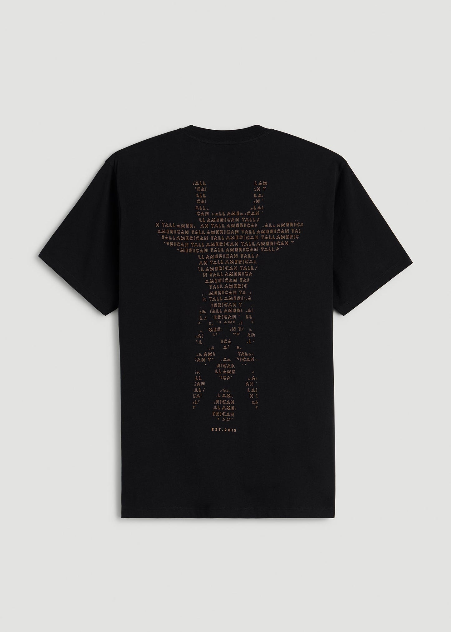 Giraffe Graphic Tee for Tall Men in Black