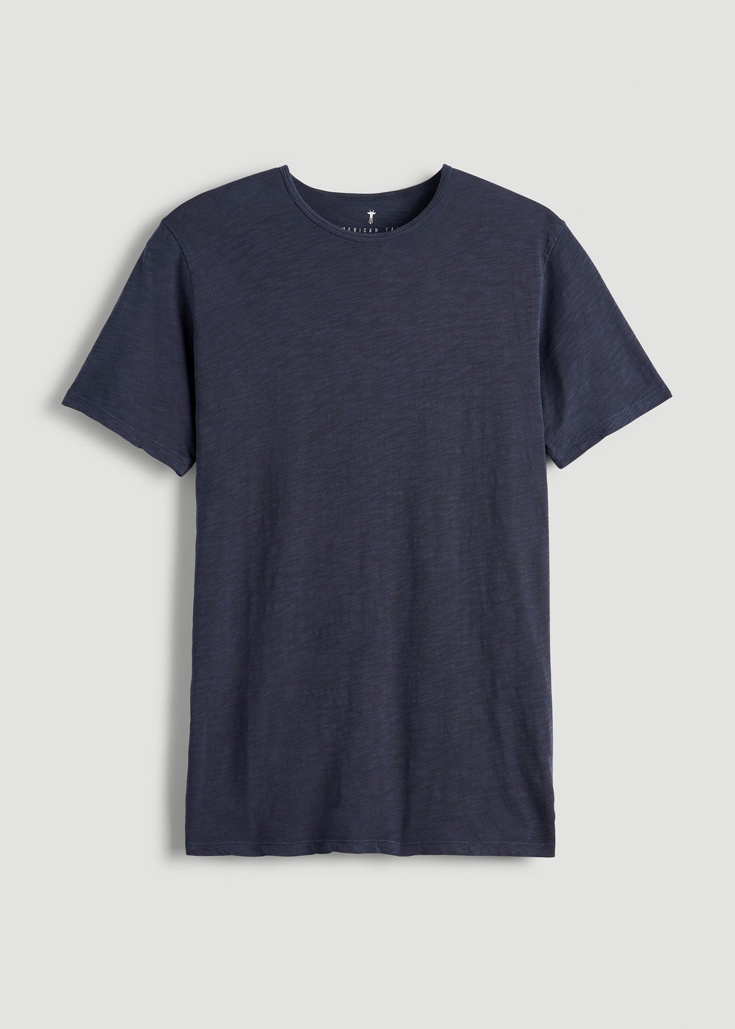 REGULAR-FIT Slub Tee for Tall Men in Navy