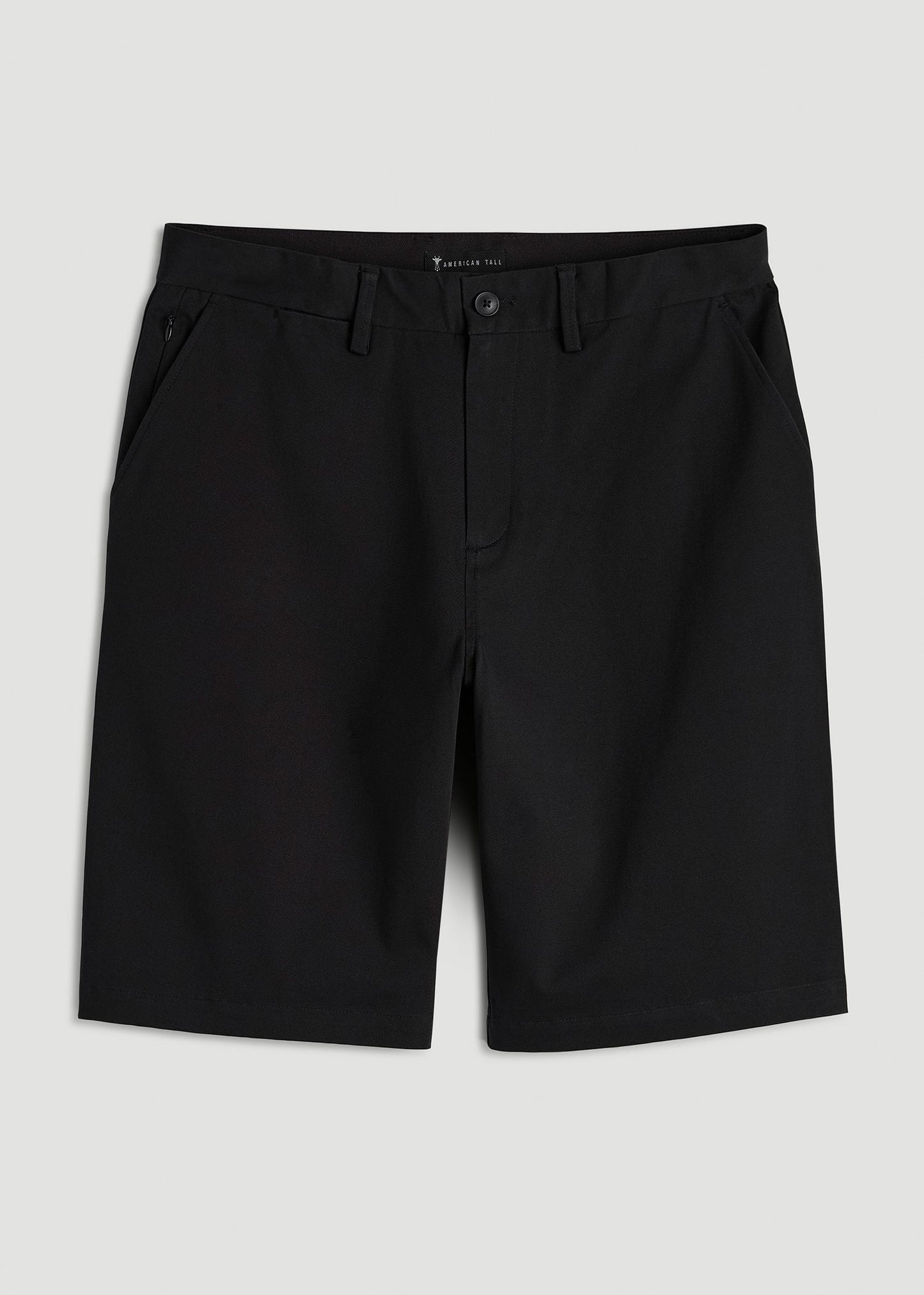 Stretch Commuter Chino Short for Tall Men in Black
