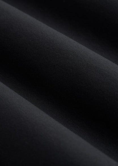 Stretch Jersey Dress Shirt for Tall Men in Black