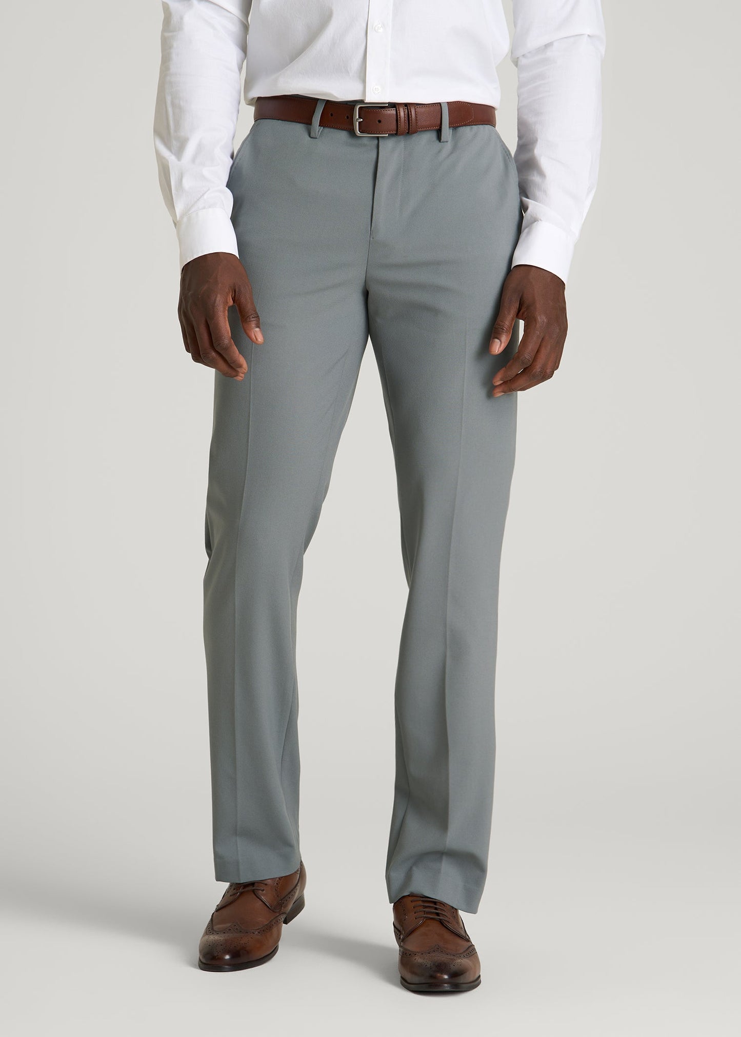 Suit Separates Pants for Tall Men in Stark Grey