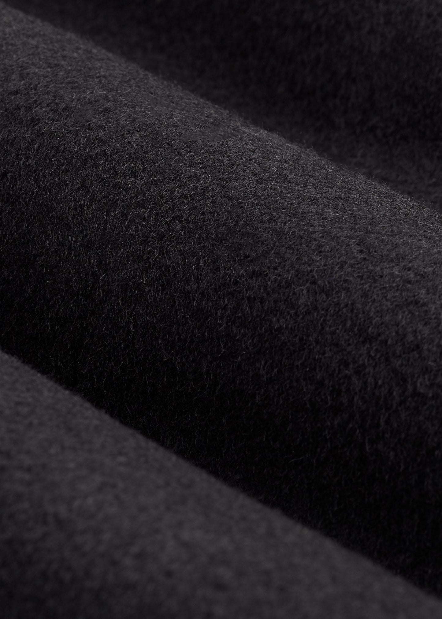 Wool Coat for Tall Men in Charcoal Mix