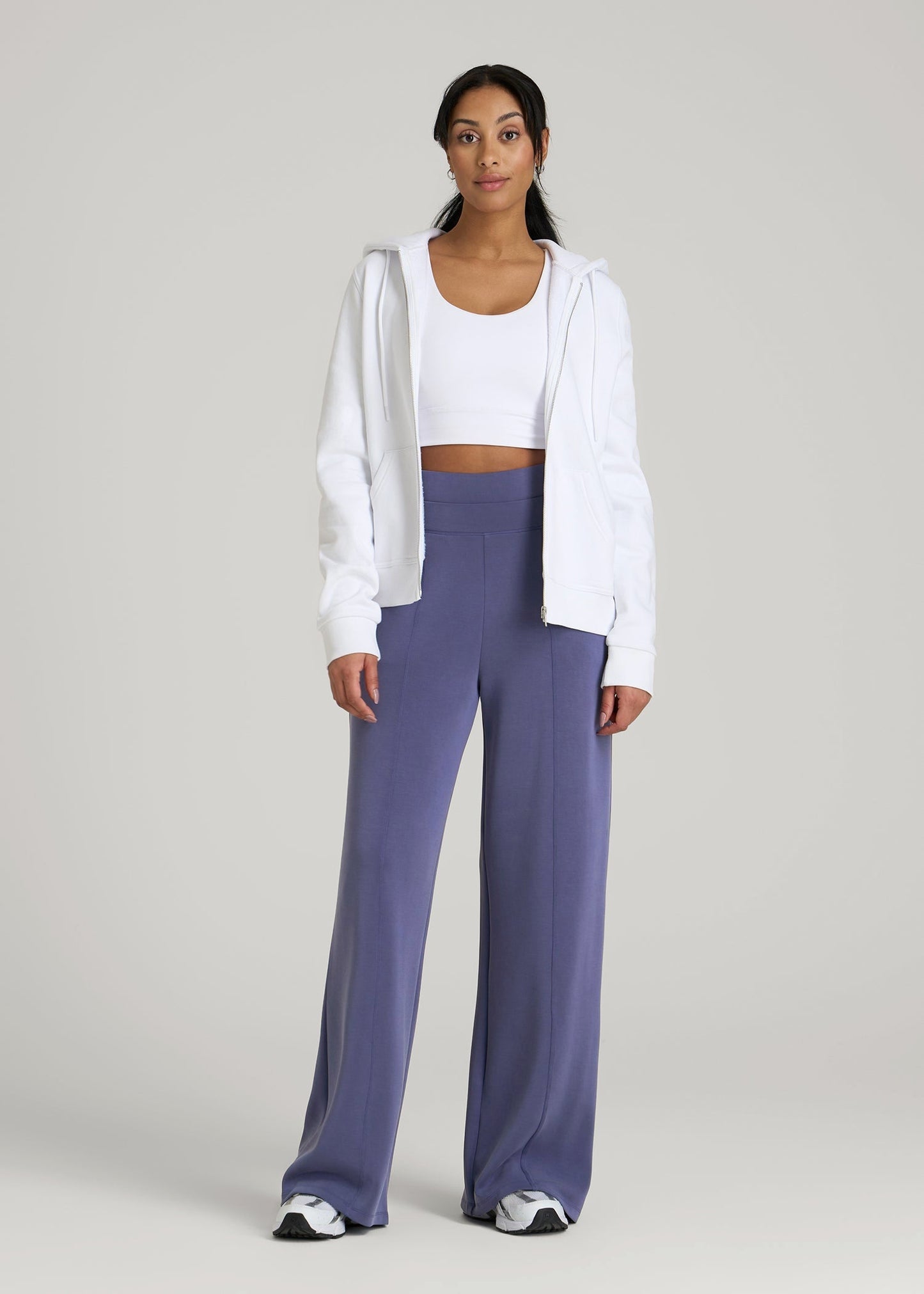 Soft Motion Wide Leg Ultra High Rise Pant for Tall Women in Future Dusk