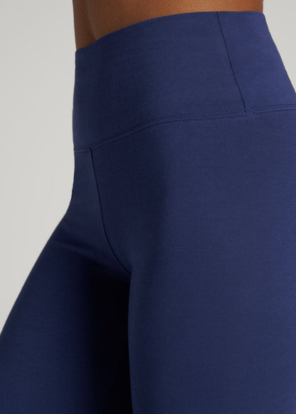 Cotton Leggings for Tall Women in Midnight Blue