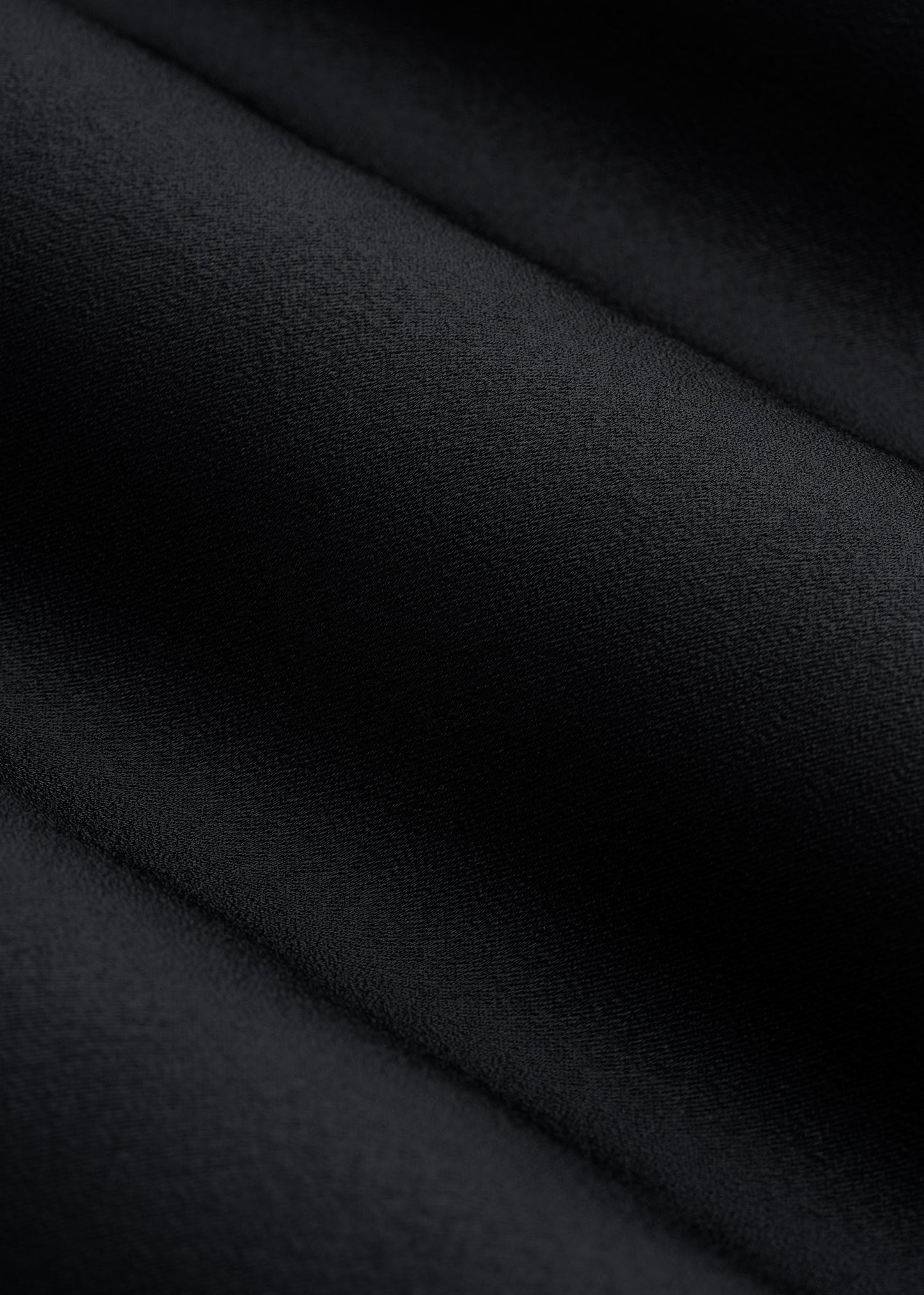 Satin Blouse With Bow for Tall Women in Black
