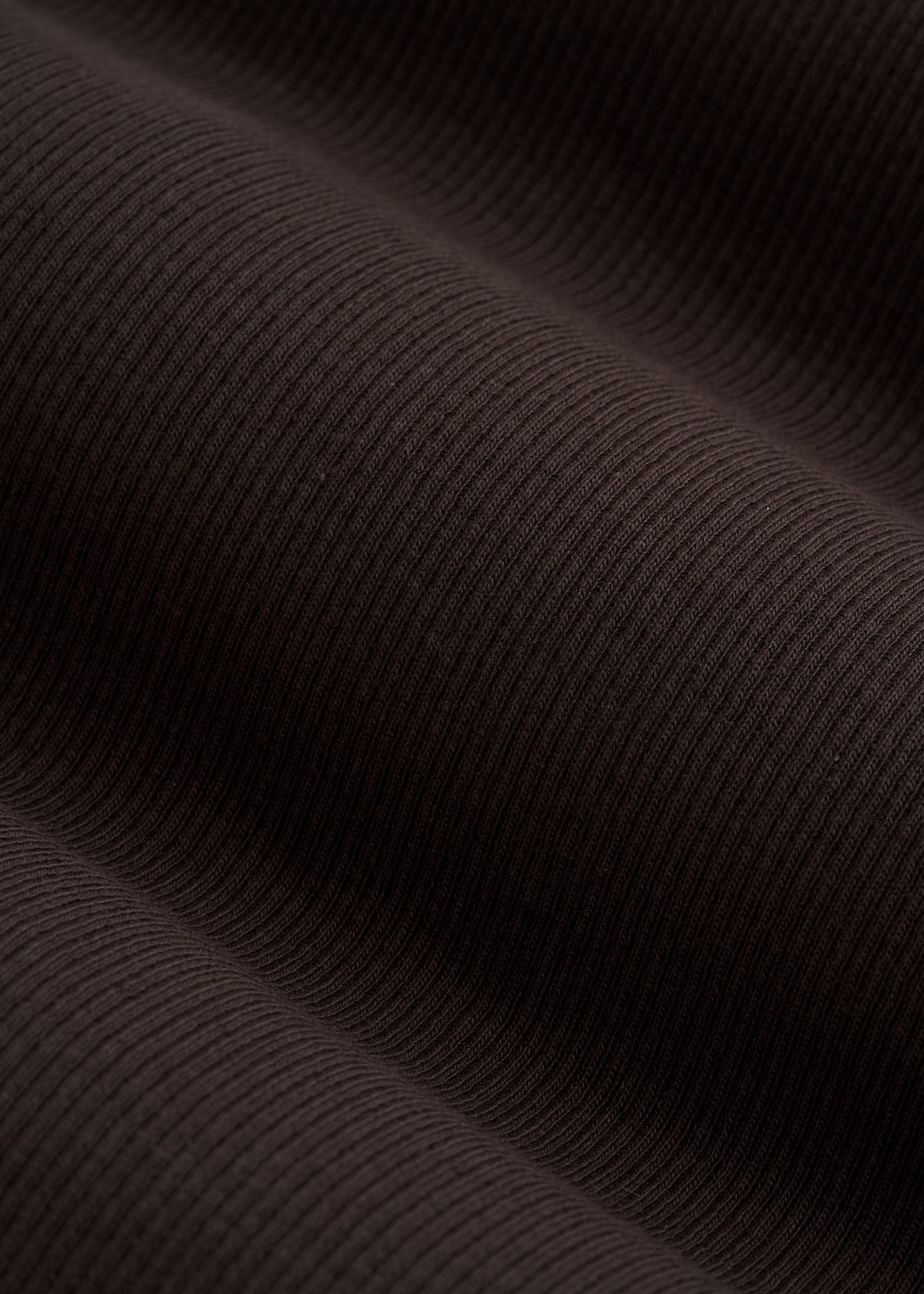 Short Sleeve Ribbed Crewneck T-Shirt for Tall Women in Espresso