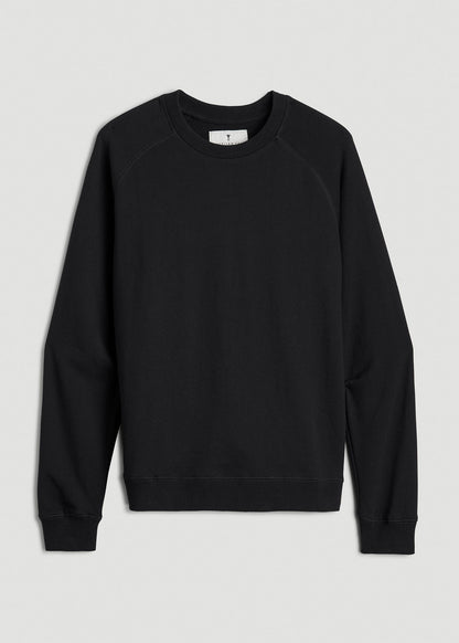 Wearever French Terry Crewneck Sweatshirt for Tall Women in Black