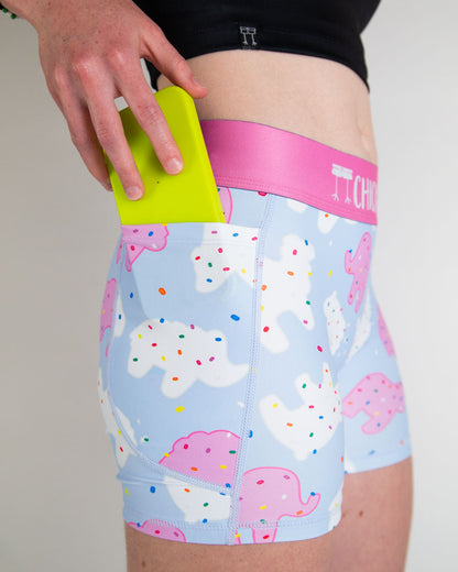 Women's Animal Cookies 3" Compression Shorts