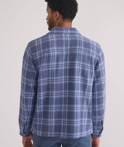Textured Herringbone Overshirt