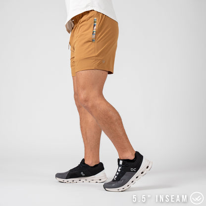Flow 2.0 Short (Athletic) - Turmeric 5.5" & 7"