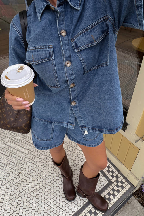 Delaney Denim Set Light Blue
