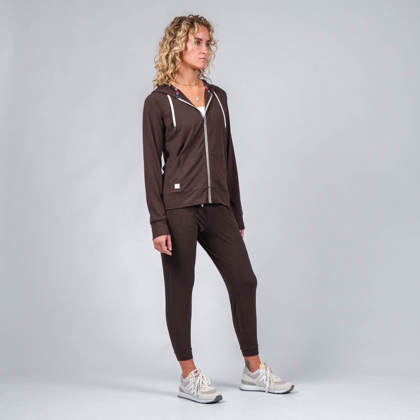 Kozie Zip-Hoodie - Mahogany