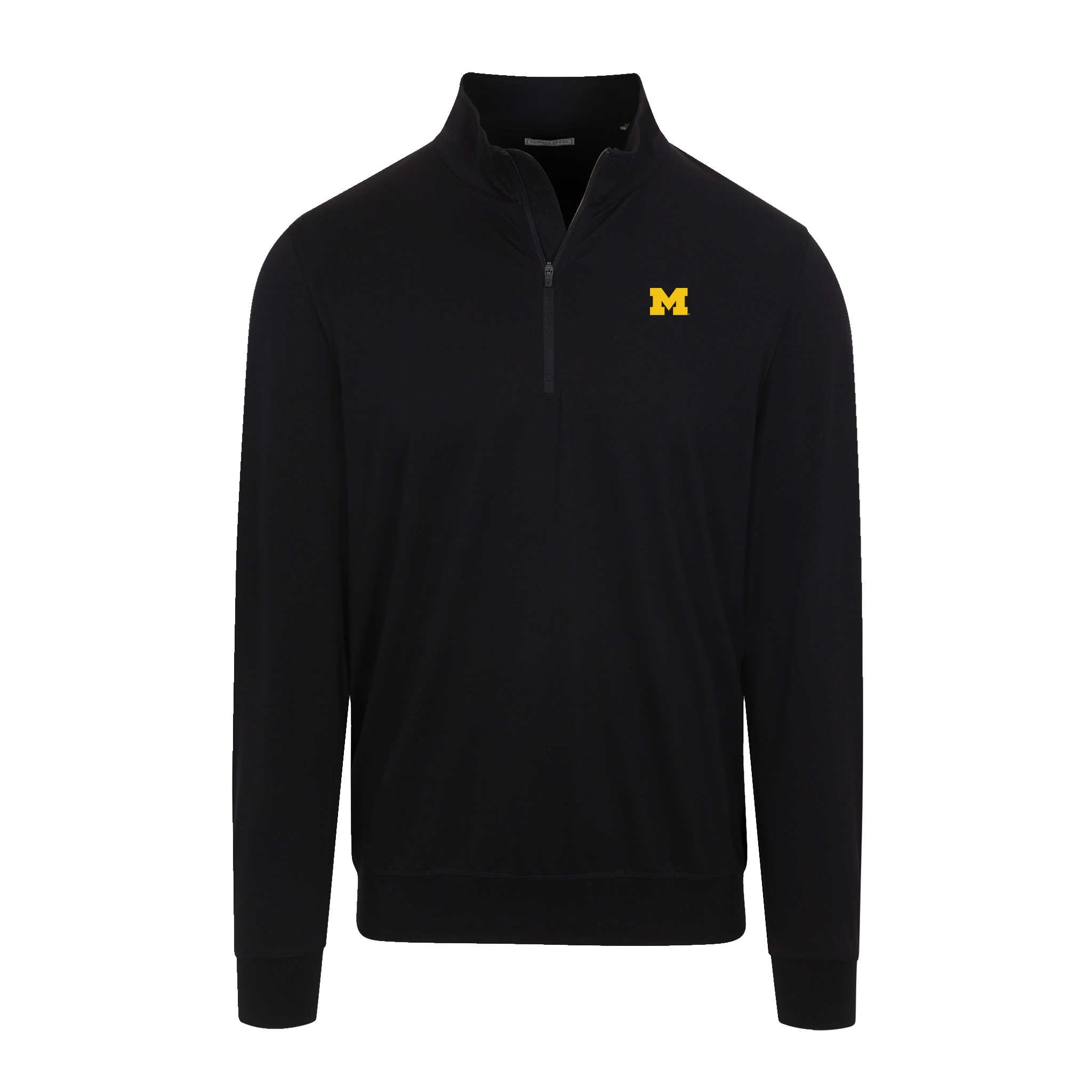 Michigan Velocity Performance Quarter Zip Black