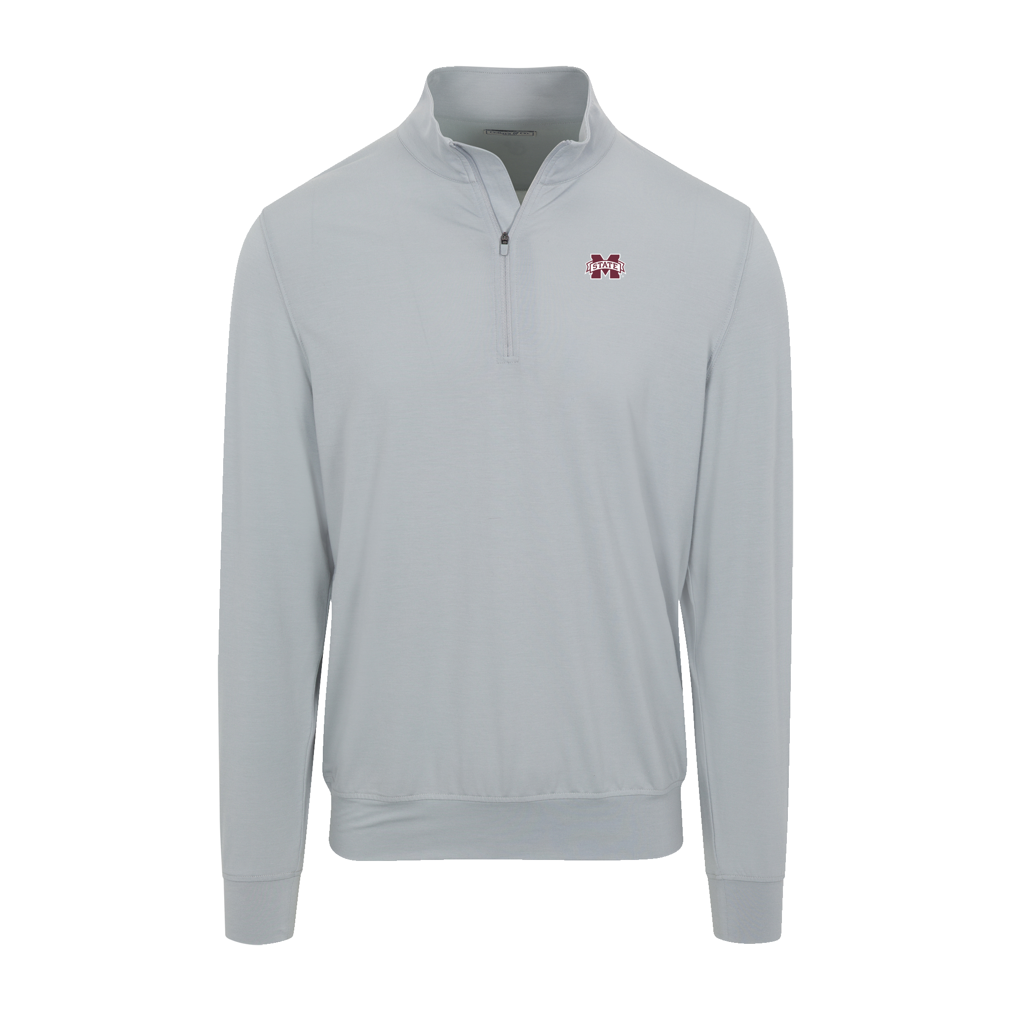 Mississippi State Velocity Performance Quarter Zip Light Grey