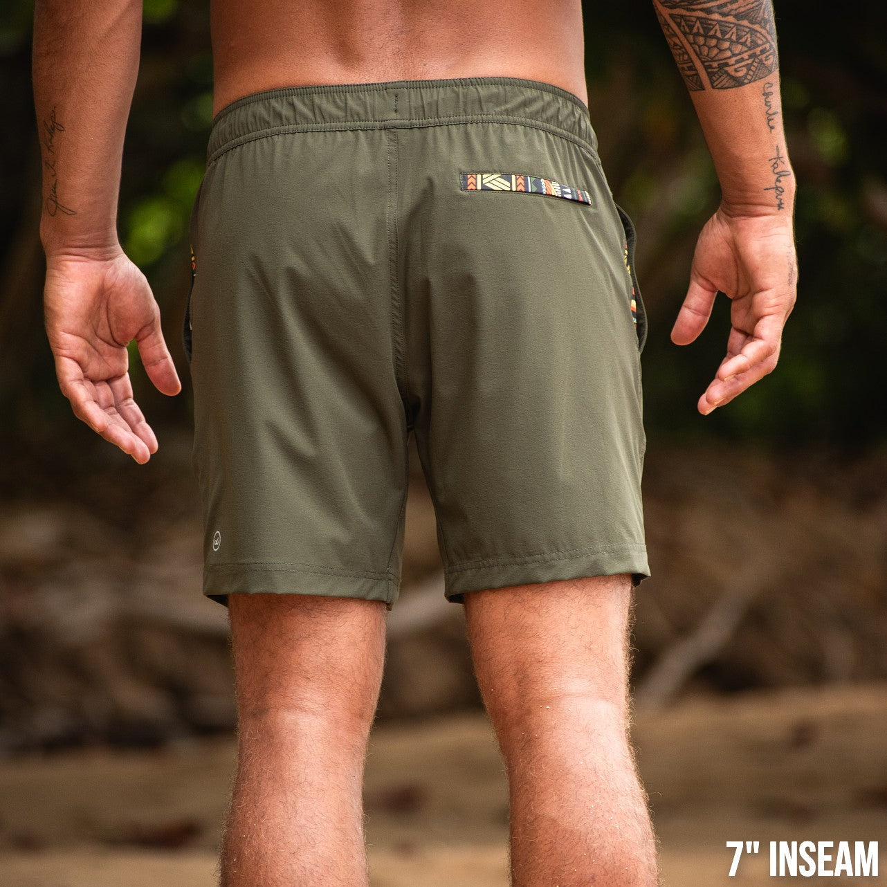 Nomad 3.0 Short (Hybrid) - Olive 5" & 7" - Linerless