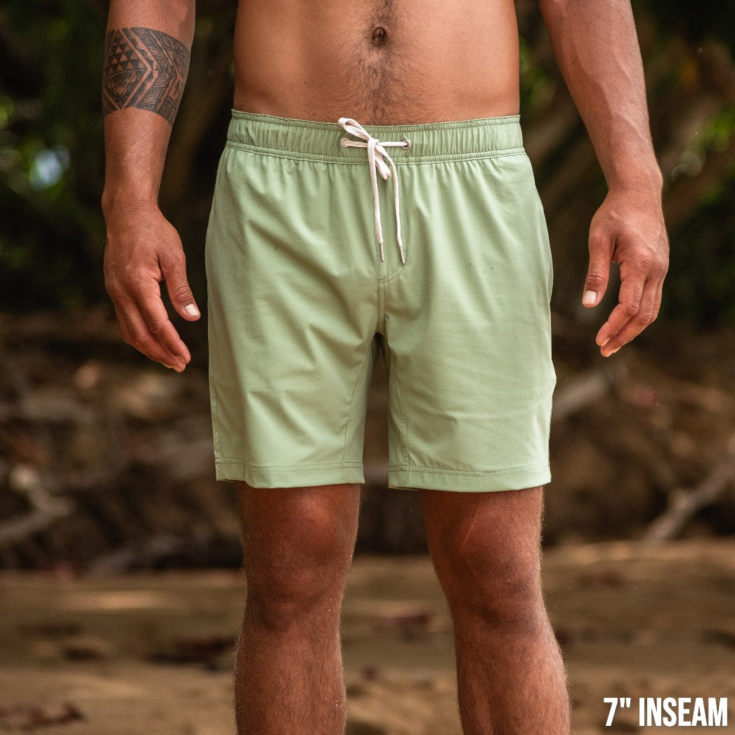 Nomad 3.0 Short (Hybrid) - Sage 5" & 7" - Linerless