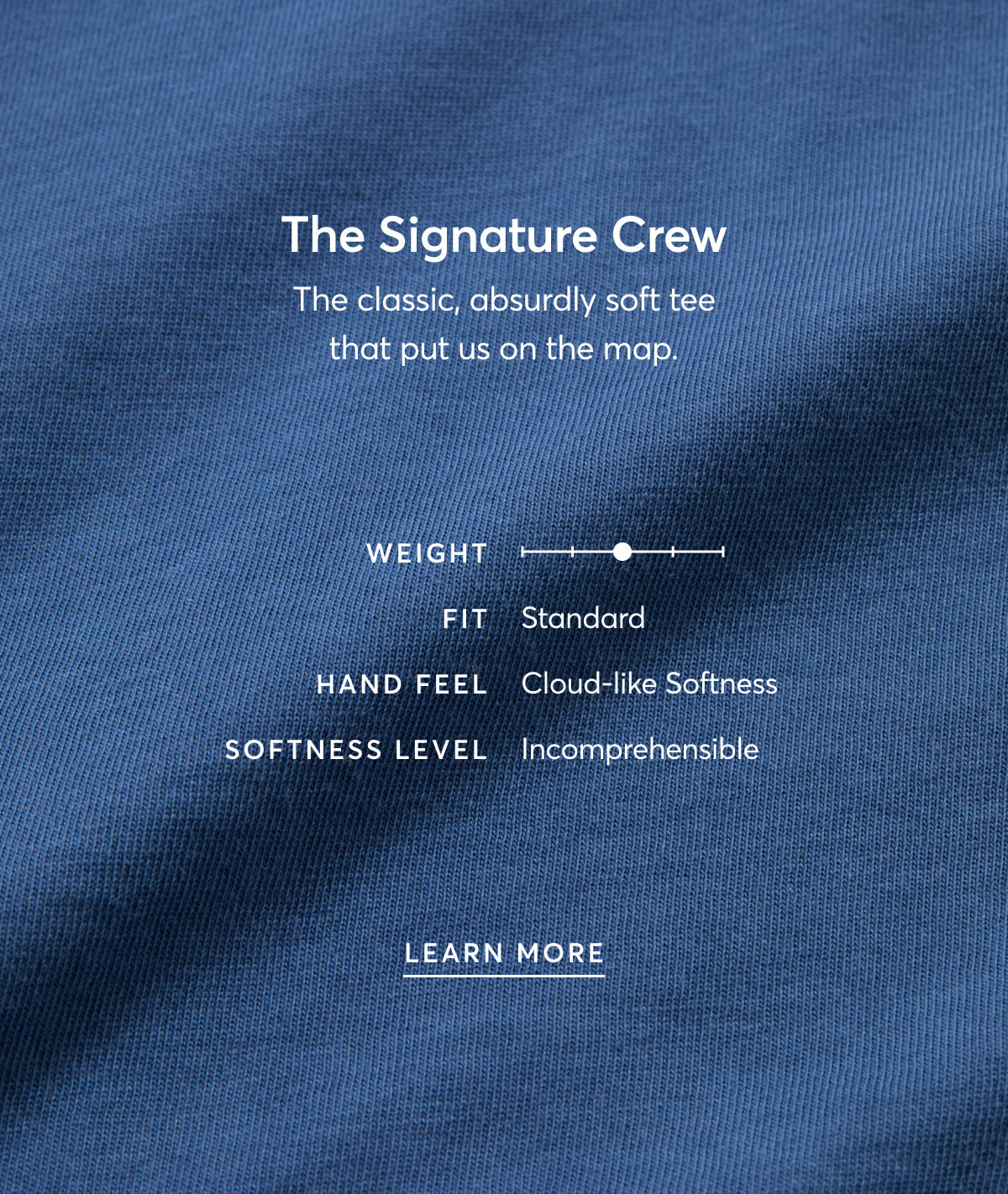 Women's Signature Crew in Faded Navy
