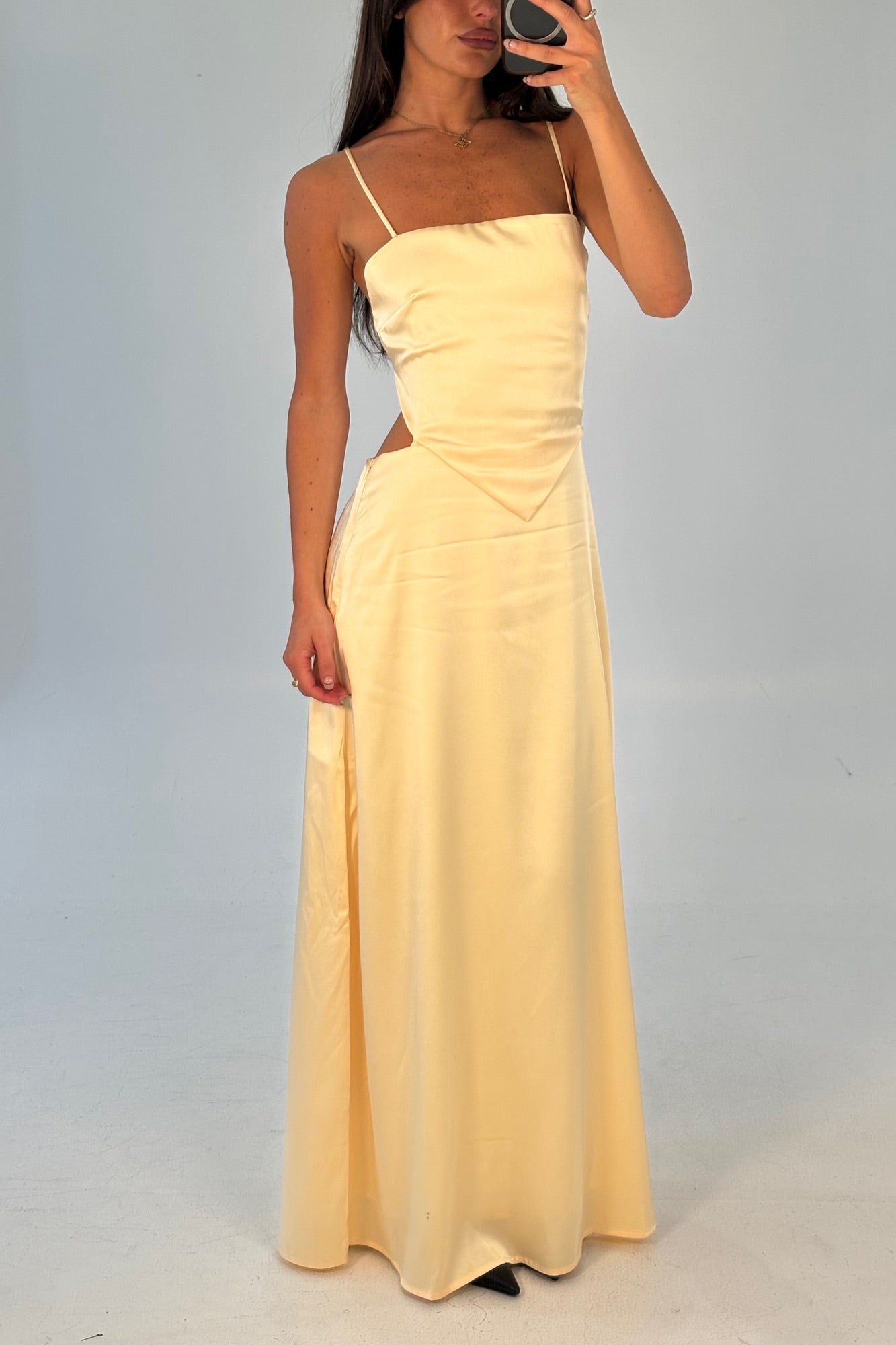 Gloria Maxi Dress Lemon - FINAL SALE