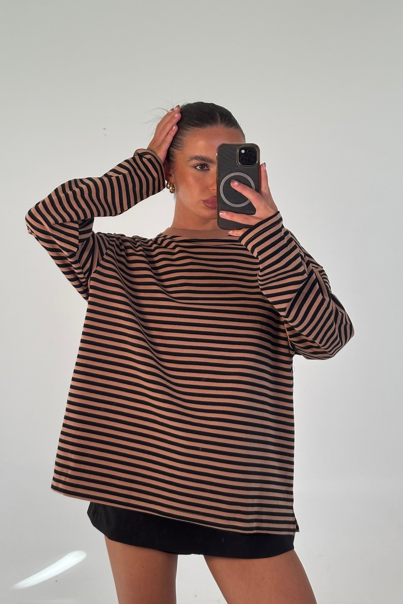 Asher Long Sleeve Mocha - FINAL SALE