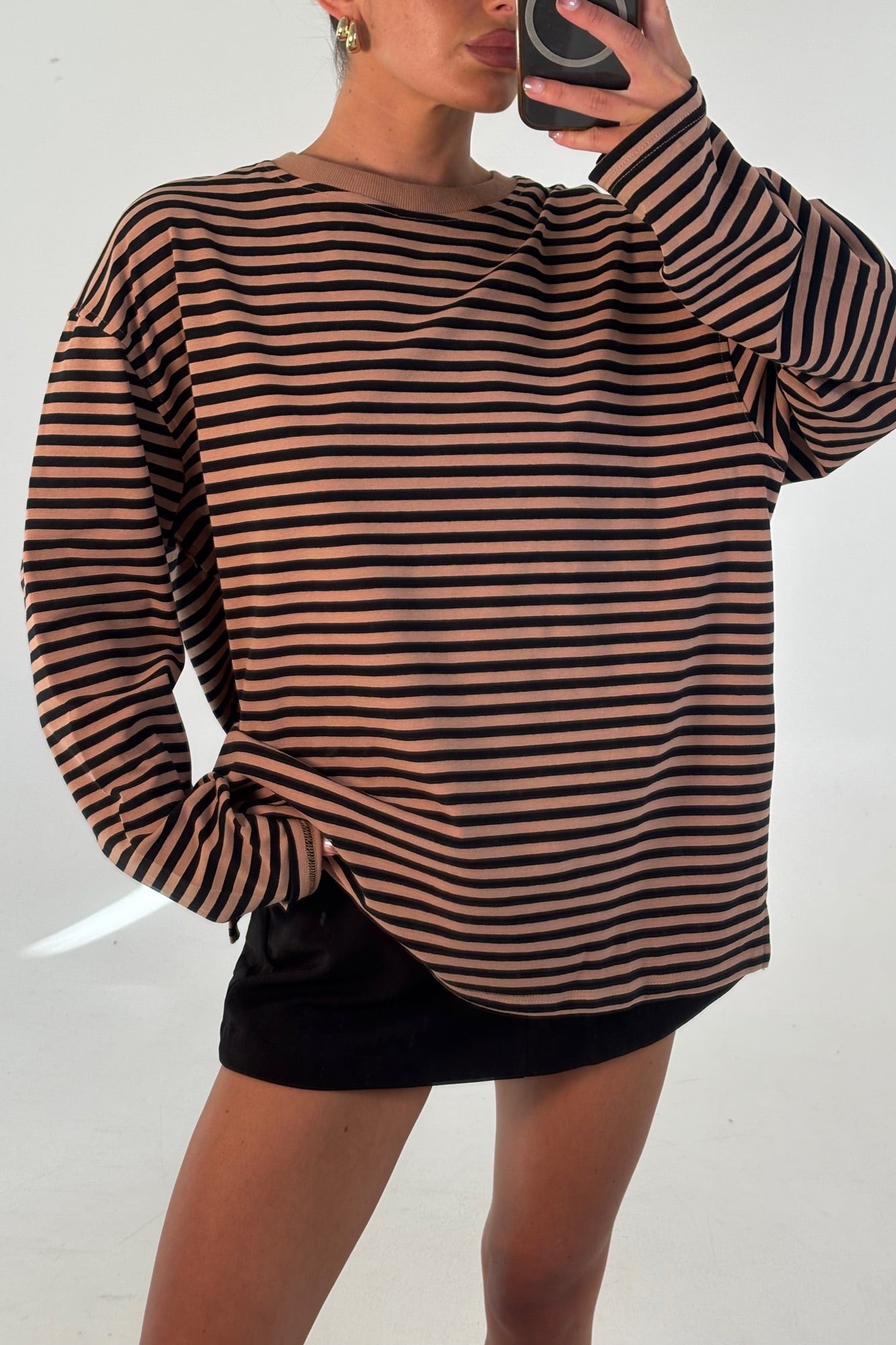 Asher Long Sleeve Mocha - FINAL SALE
