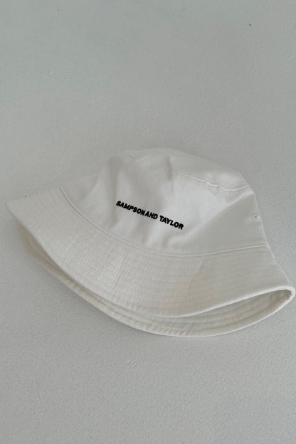 Bucket Hat Washed White