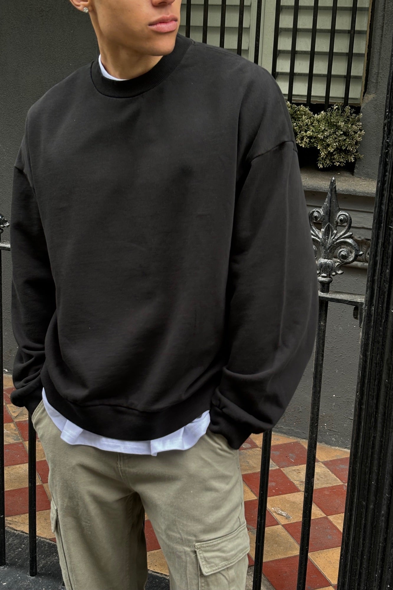 Francis Drop Sleeve Sweater Black - FINAL SALE