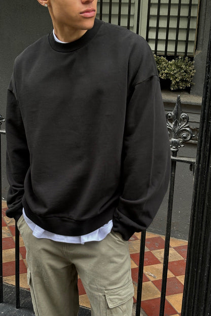 Francis Drop Sleeve Sweater Black - FINAL SALE
