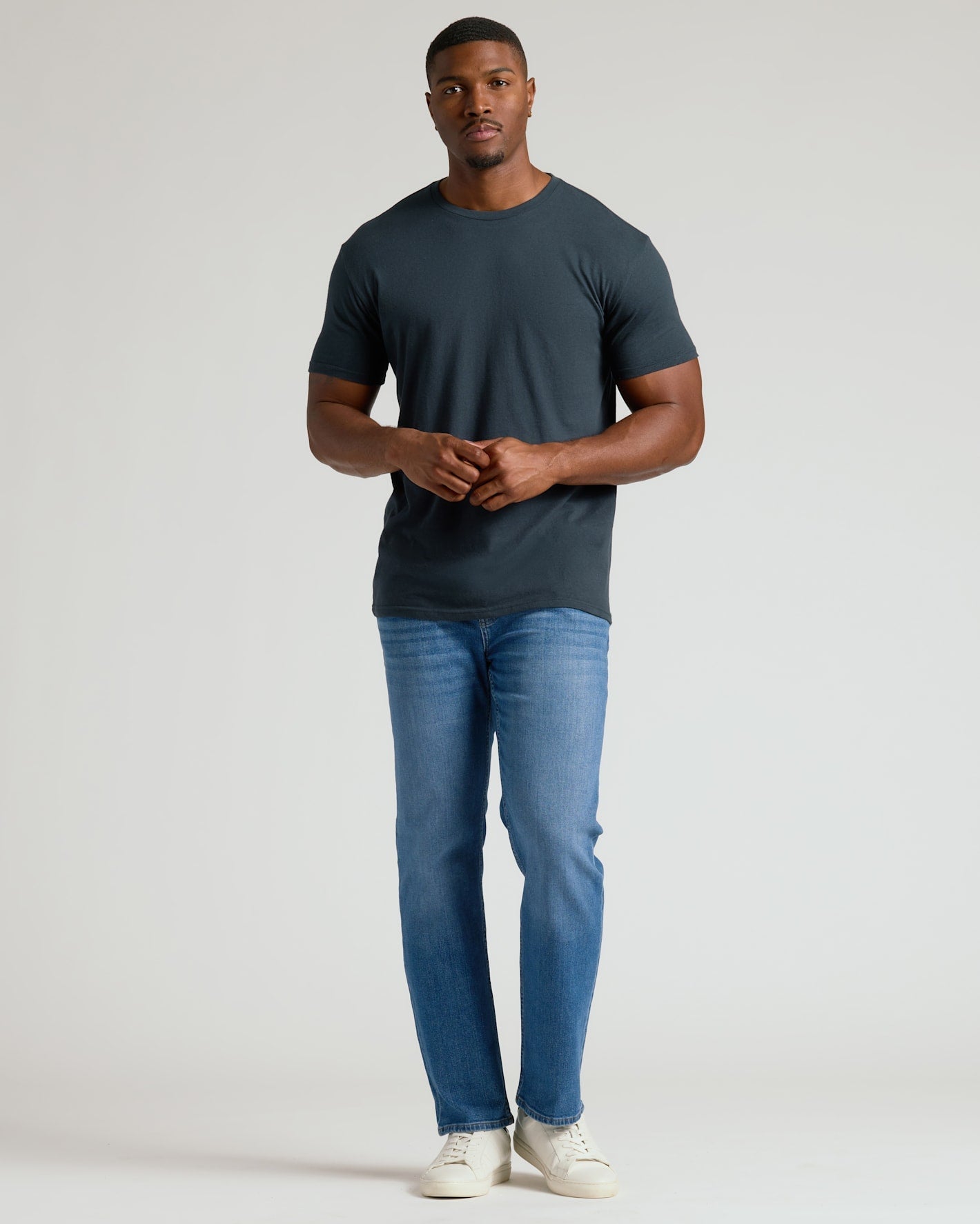 Shadow Tall Straight Hem Crew Neck T-Shirt