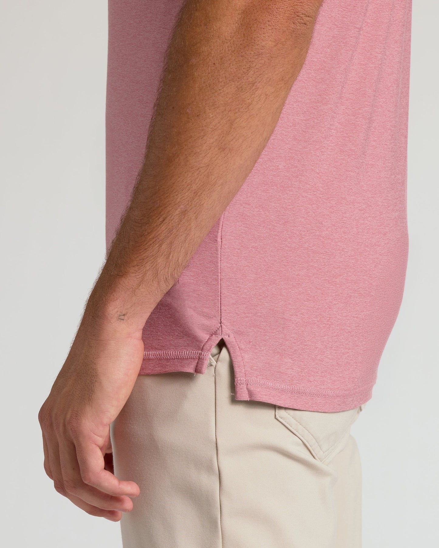 Quartz Rose Short Sleeve Tall Active Polo