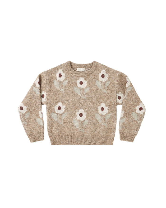 aspen sweater in fawn flower
