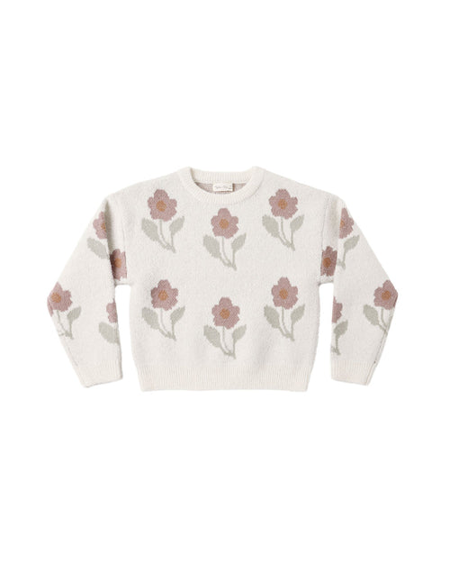 Aspen Sweater in Ivory Flower
