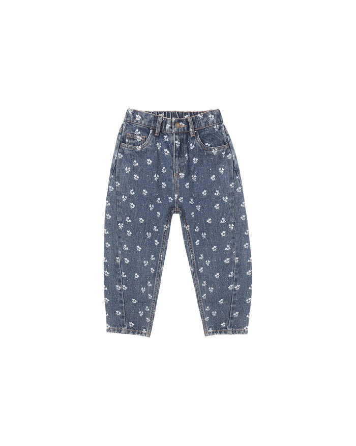 barrel pant in heart ditsy