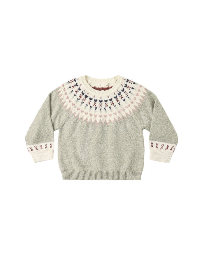 Fair Isle Sweater in Sage