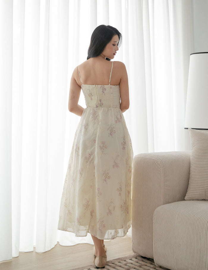 Ferlyn Floral Dress in Lavender