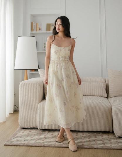 Ferlyn Floral Dress in Lavender