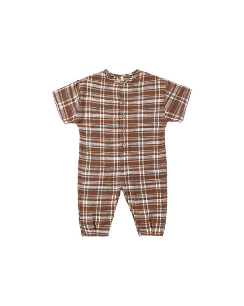 hayes jumpsuit in aspen plaid