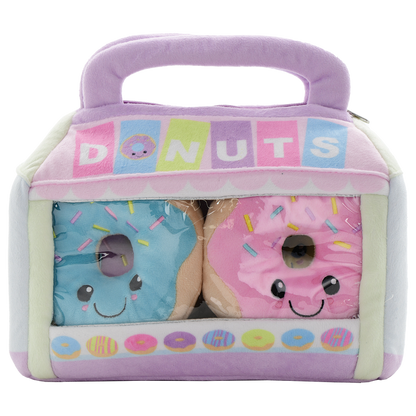 iScream Box of Donuts Packaging Fleece Plush