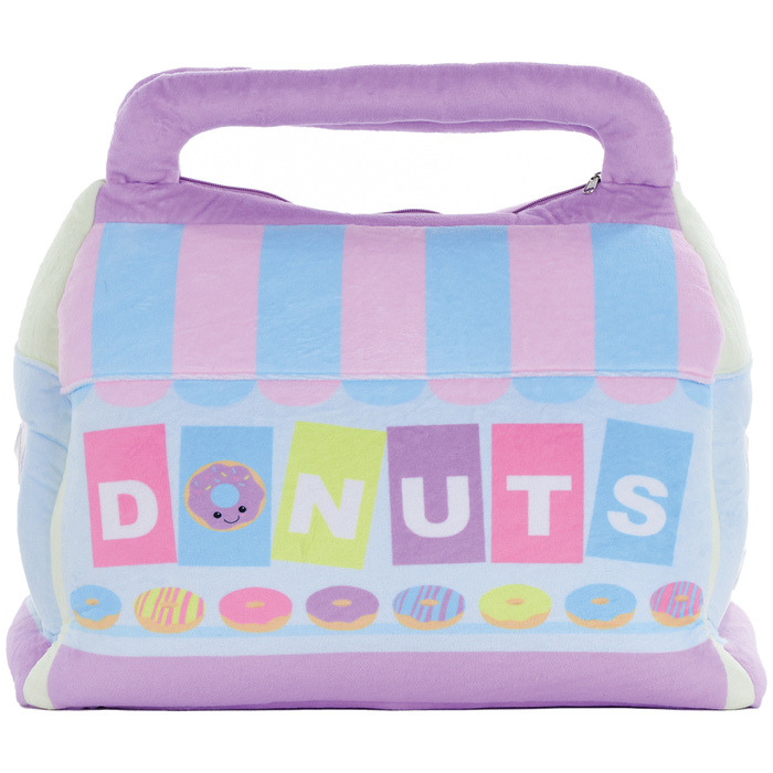 iScream Box of Donuts Packaging Fleece Plush