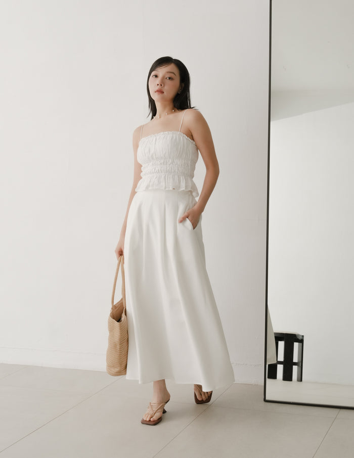 Jaela Padded Top in Eyelet