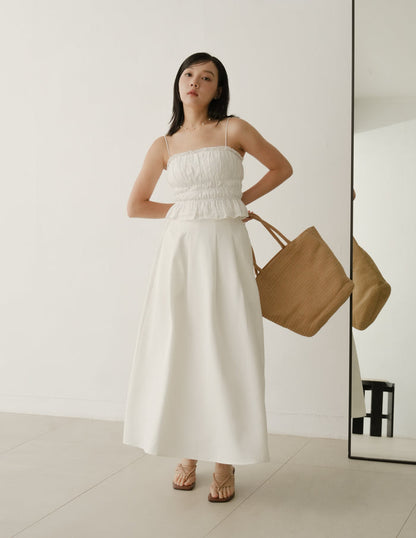 Jaela Padded Top in Eyelet