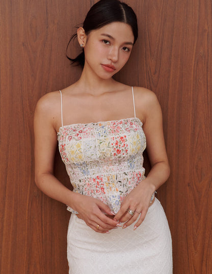 Jaela Padded Top in Garden Bloom