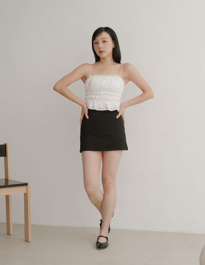 Jaela Padded Top in Polka Dot