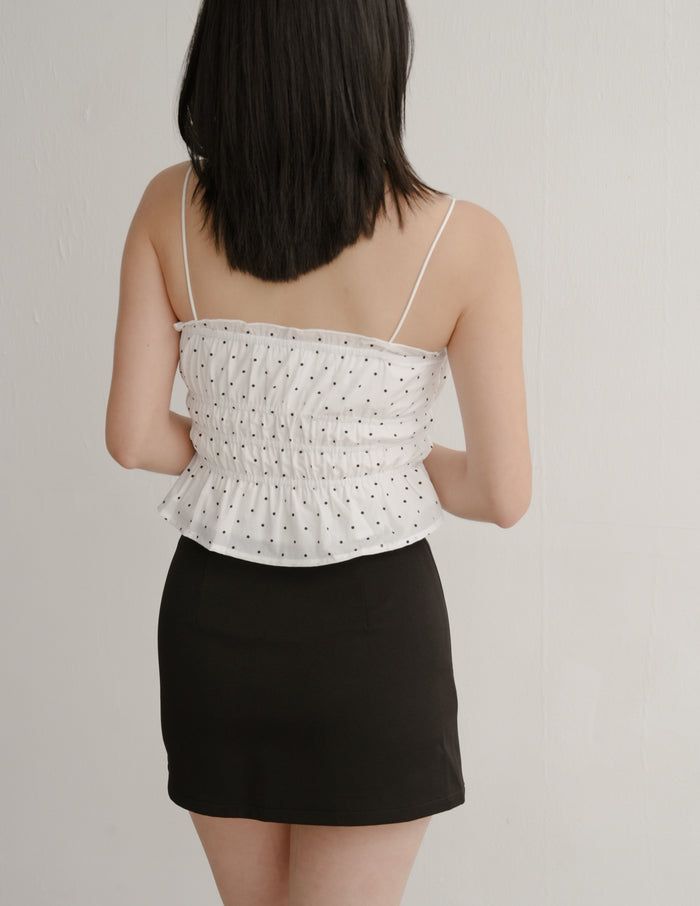 Jaela Padded Top in Polka Dot
