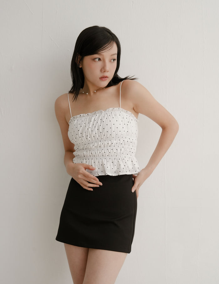 Jaela Padded Top in Polka Dot
