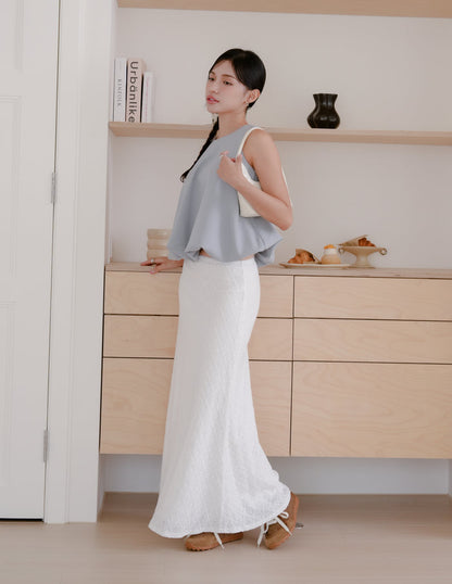 Joyce Bubble Top in Blue
