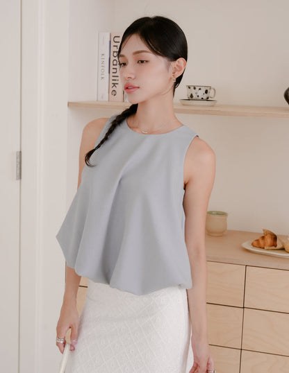 Joyce Bubble Top in Blue
